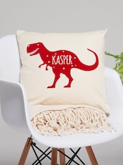 Personalised Children's Dinosaur Cushion by No Ordinary Gift - Image 1 of 1