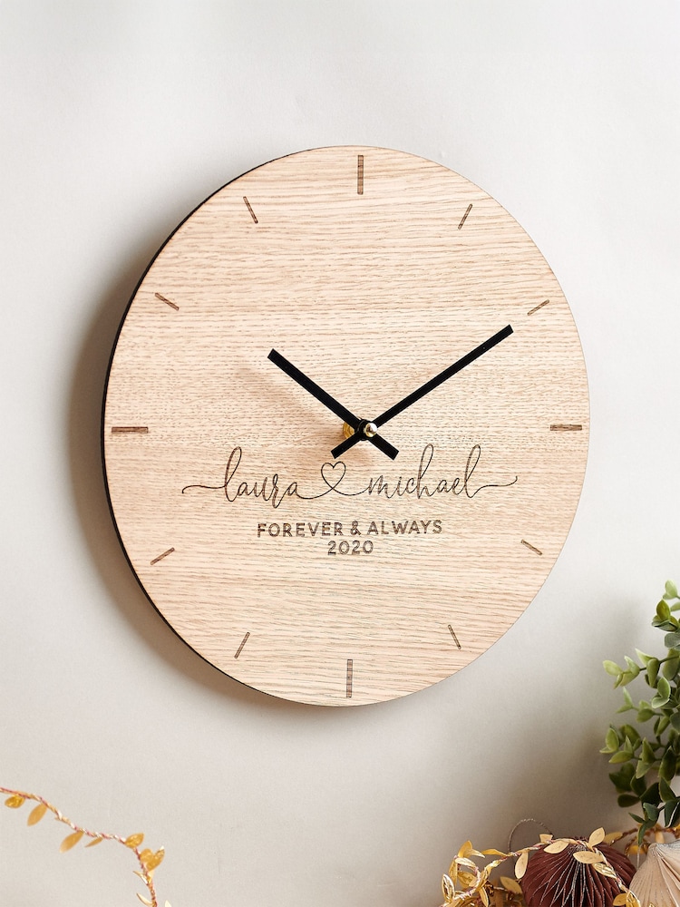 Personalised Couples Clock by No Ordinary Gift - Image 1 of 1