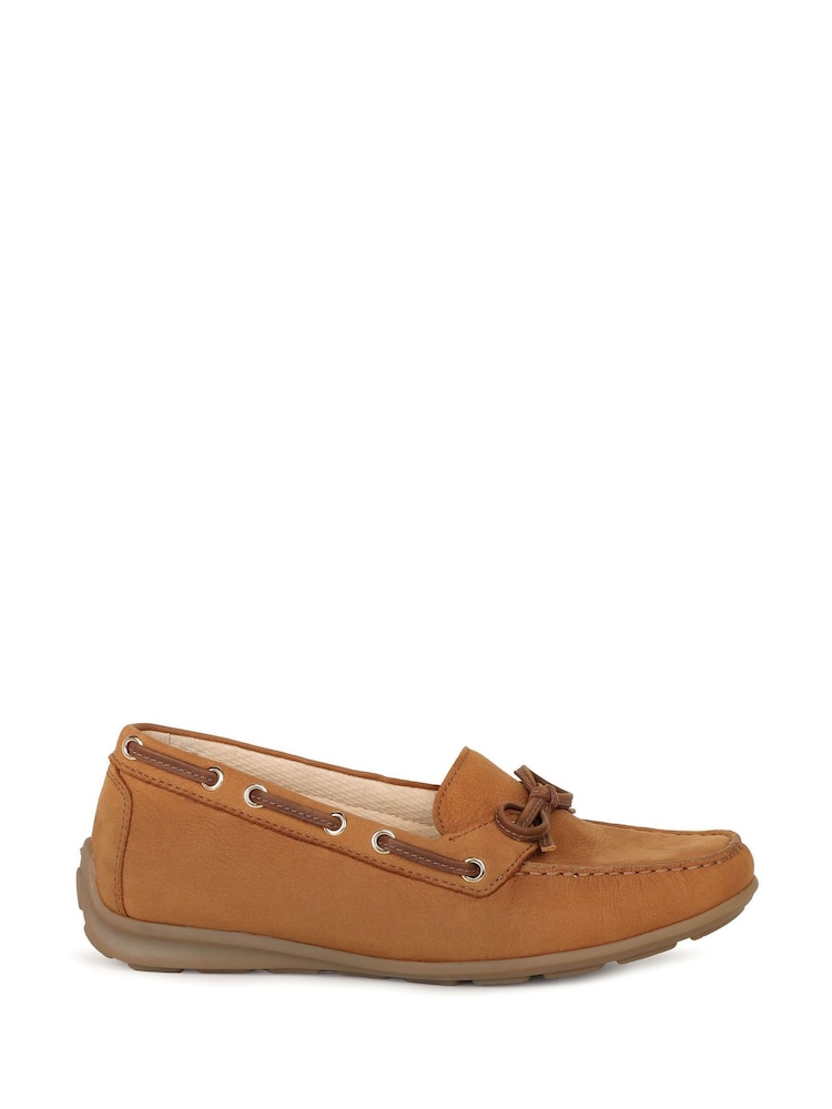 Gabor Brown Evie Nubuck Loafers - Image 1 of 2