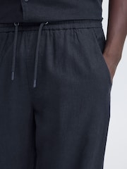 Blend Blue Malvin Relaxed Linen-Blend Trousers - Image 4 of 8