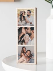 Triple Photo Wooden Block by No Ordinary Gift - Image 2 of 2