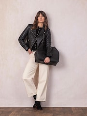 Lakeland Leather Black Tarraby Tote Bag - Image 7 of 7