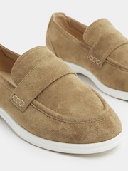 Marron Naturel - Mocassins Yours Curve extra-larges en Faux suède - Image 5 de 5