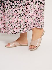 Yours Curve Faux Leather Mule Sandals - Bild 1 von 3