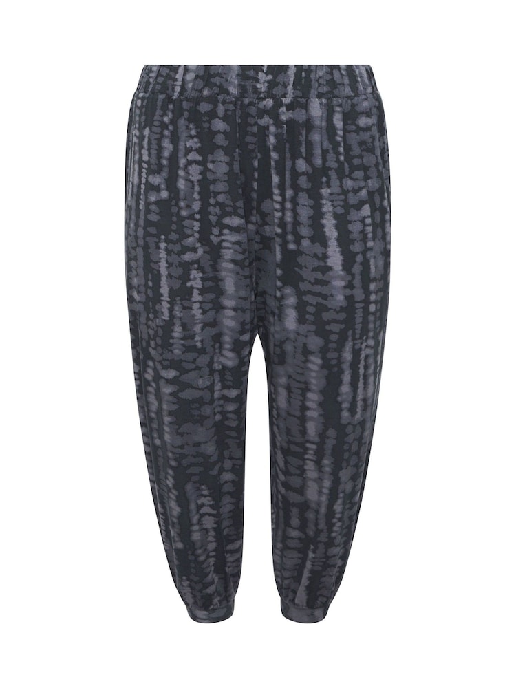 Yours Curve Grey Jersey Cropped Harem Trousers - Image 5 of 5 Yours Curve Grey Jersey Cropped Harem Trousers - Image 5 of 5