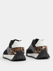 Yours Curve Black Extra-Wide Fit Panelled Runner Trainers - Image 3 of 5