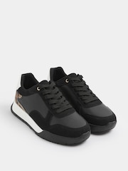 Yours Curve Black Extra-Wide Fit Panelled Runner Trainers - Image 4 of 5