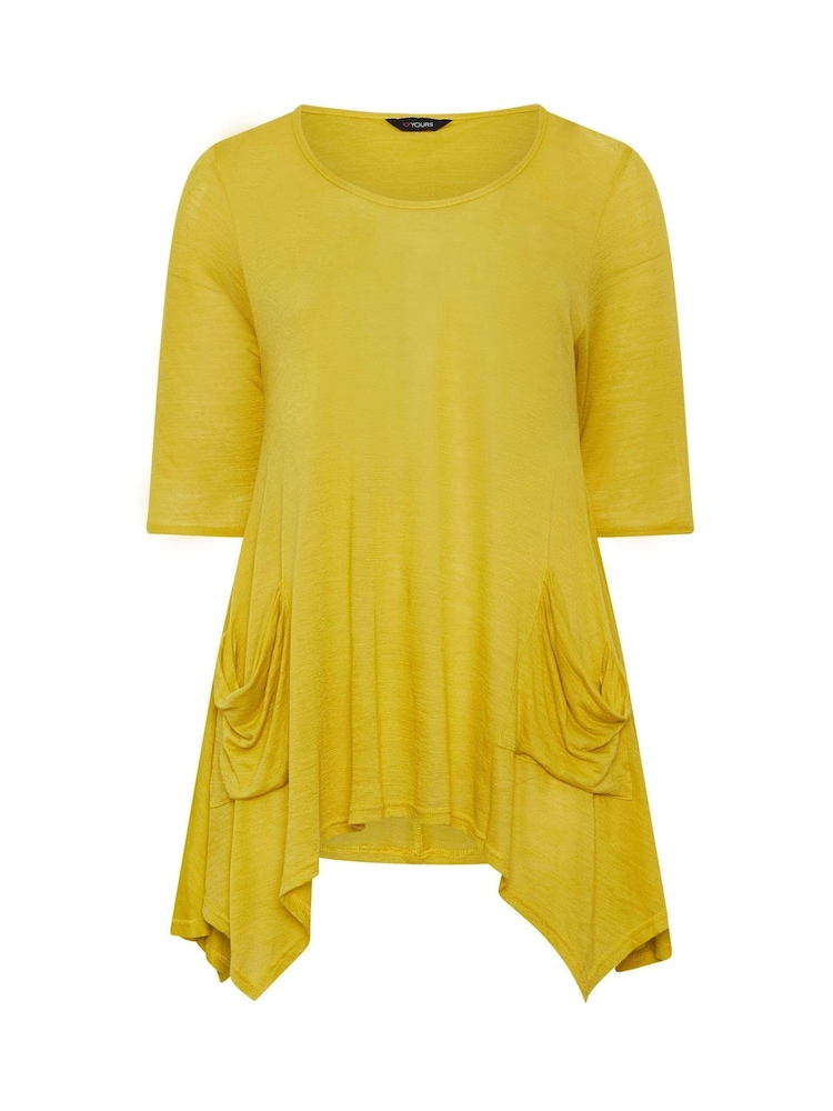 טוניקה עם שוליים אסימטריים דגם Hanky של Yours Curve - תמונה 5 מתוך 5