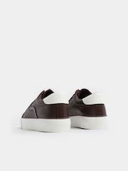 Yours Curve Brown Extra Wide Fit Faux Leather Trainers - Image 2 of 2