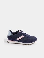 Yours Curve Blue EEE Extra-Wide Fit Colourblock Trainers - Image 4 of 6