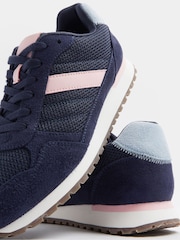 Yours Curve Blue EEE Extra-Wide Fit Colourblock Trainers - Image 6 of 6