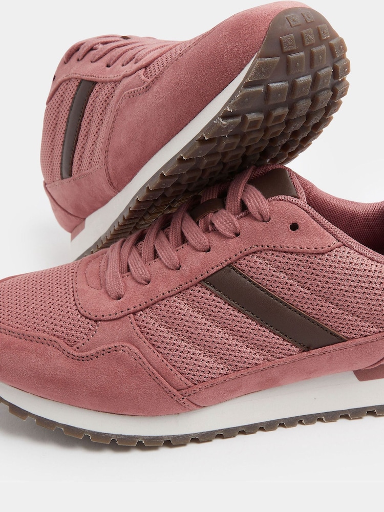 Yours Curve Pink EEE Extra-Wide Fit Colourblock Trainers - Image 5 of 5