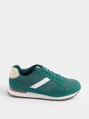 Yours Curve Green EEE Extra-Wide Fit Colourblock Trainers - Image 3 of 5