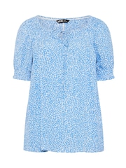 Yours Curve Navy Boho Blouse - Image 5 of 5