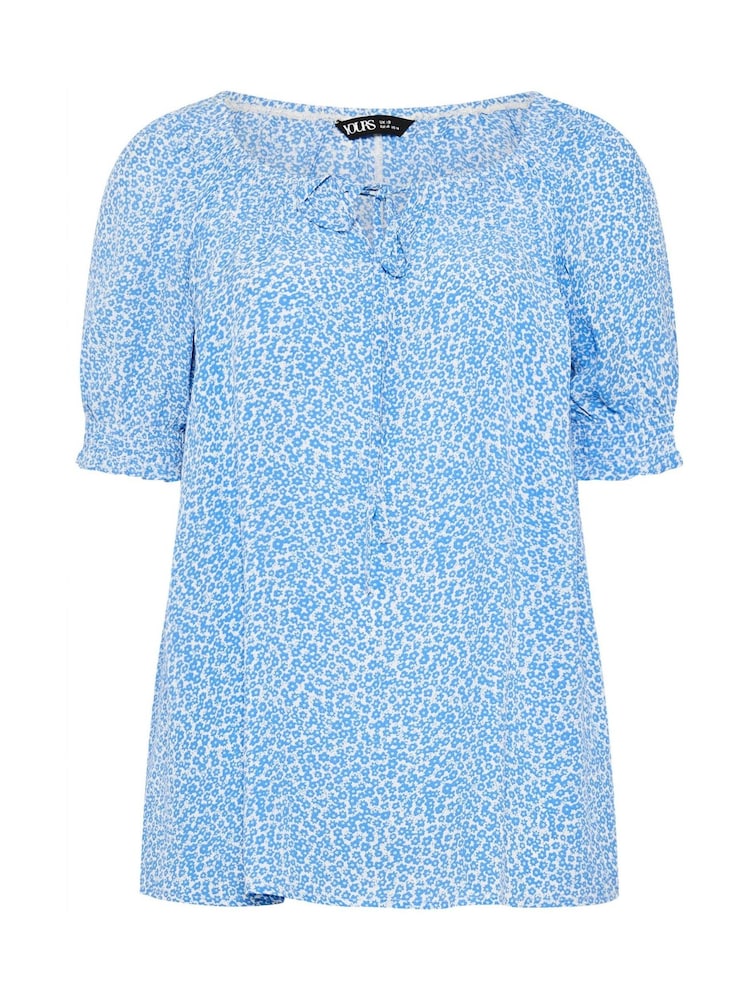 Yours Curve Navy Boho Blouse - Image 5 of 5