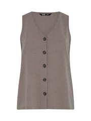 Yours Curve Light Purple Airflow Waistcoat Vest - Image 5 of 5