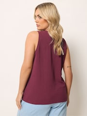 Yours Curve Purple Airflow Waistcoat Vest - Image 2 of 5