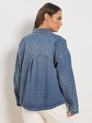 Yours Curve Denim Shacket - Image 3 of 5