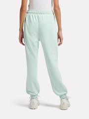 New Balance Green French Terry Small Logo Joggers - Image 3 of 8