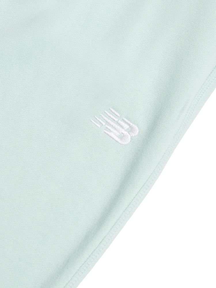 New Balance Green French Terry Small Logo Joggers - Image 8 of 8