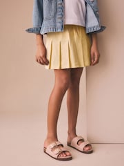 Yellow Pleated Jersey Skirt (3-16yrs) - Image 2 of 2