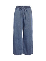 NOISY MAY Blue Elastic Wide Trousers - Image 6 of 7
