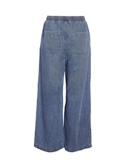NOISY MAY Blue Elastic Wide Trousers - Image 7 of 7