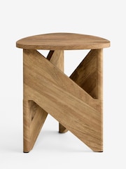 Mesa auxiliar con diseño de arcos y efecto mango - Imagen 2 de 4