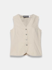 Mint Velvet Denim Diamond Detail Waistcoat - 圖片 6/7