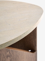 Mesa auxiliar con diseño de arcos y efecto mango - Imagen 7 de 7