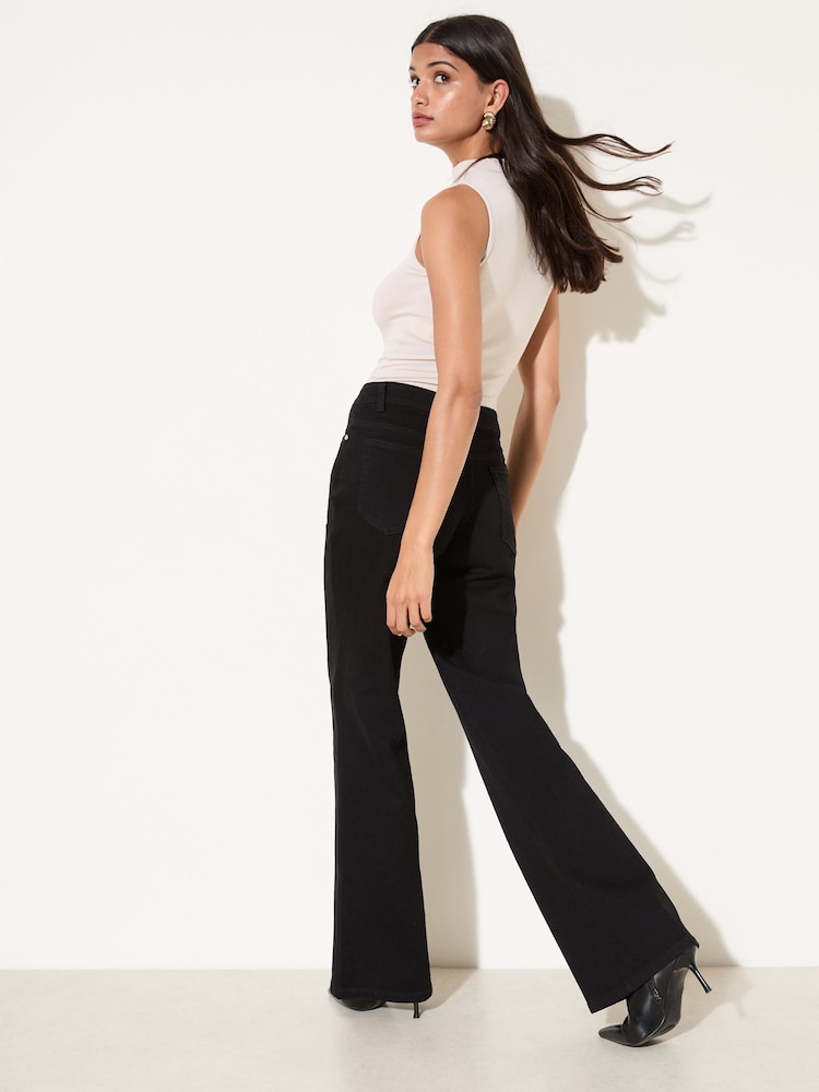 Friends Like These True Black Everyday Wide Leg Jeans - Image 5 of 5 Friends Like These True Black Everyday Wide Leg Jeans - Image 5 of 5
