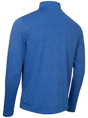 Calvin Klein Golf Blue Avondale Half Zip Sweater - Image 6 of 8