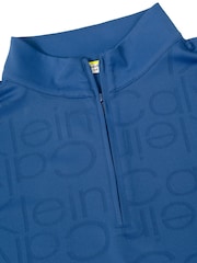 Calvin Klein Golf Blue Avondale Half Zip Sweater - Image 7 of 8