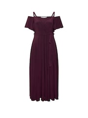 סגול - שמלת מקסי של Yours Curve London עם כתפיים חשופות - תמונה 5 מתוך 5