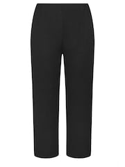 Yours Curve Black Limited Texture Trousers - Image 6 of 6