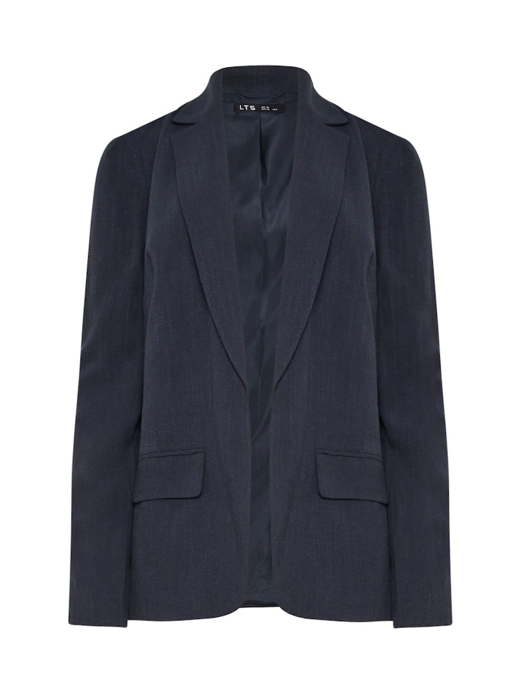 Long Tall Sally Blue Linen Blend Blazer - Image 6 of 6