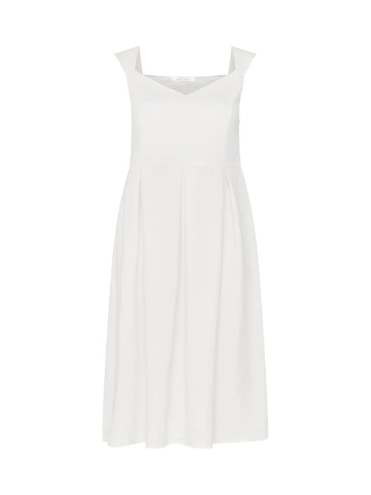 Yours Curve White London Sweetheart Scuba Skater Dress - Image 5 of 5