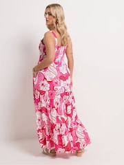 Yours Curve Pink Maxi Dress - Image 3 of 5