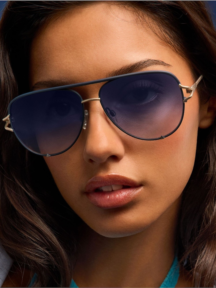 QUAY Blue High Key Twist Sunglasses - Image 2 of 4
