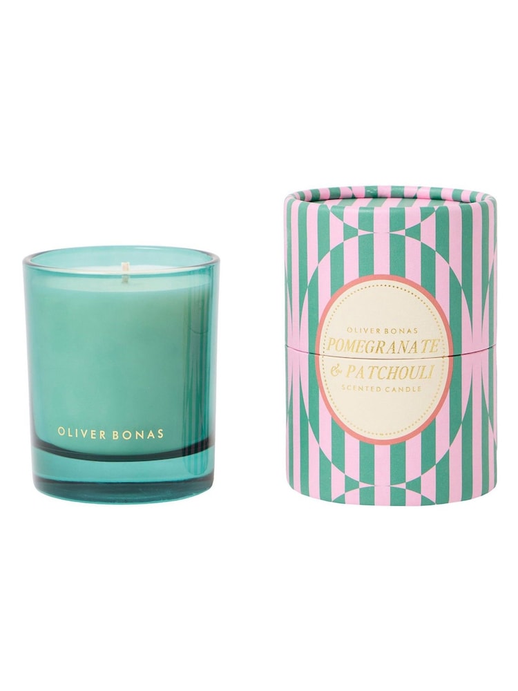 Oliver Bonas Green Raya Pomegranante & Patchouli Candles - Image 4 of 4 Oliver Bonas Green Raya Pomegranante & Patchouli Candles - Image 4 of 4