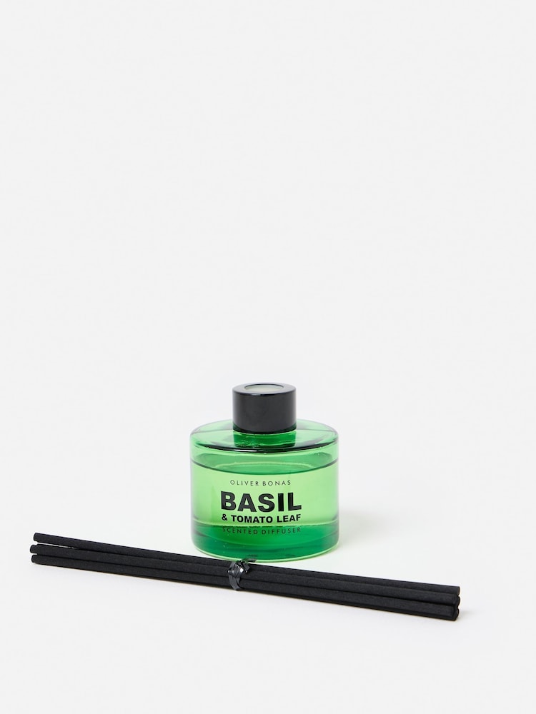 Oliver Bonas Green Firma Basil & Tomato Leaf Reed Diffuser - Image 2 of 4 Oliver Bonas Green Firma Basil & Tomato Leaf Reed Diffuser - Image 2 of 4