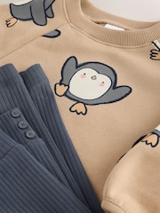 Neutral Sweatshirt and Leggings Set (3mths-7yrs) - Image 9 of 9