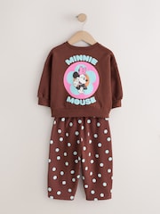 Braun - Set aus Sweatshirt und Barrel-Hose mit Minnie Mouse (6M.–7J.) - Bild 3 von 5