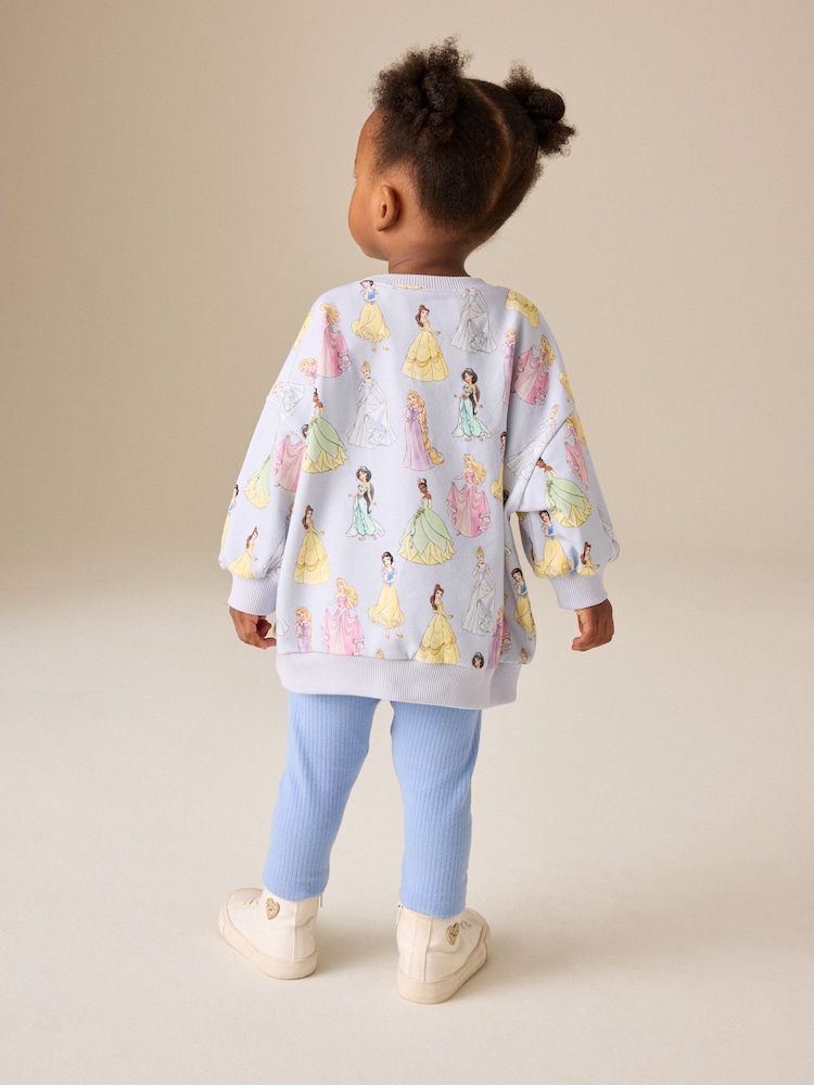 Blue Princess Disney Princess Sweatshirt and Leggings Set (6mths-7yrs) - Image 2 of 4