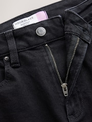 Sort - Hourglass mellemhøje stretch-bootcut-denimjeans - Billede 6 af 7