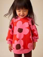 Red/ Pink Flower Sweatshirt and Legging Set (3mths-7yrs) - Image 2 of 4