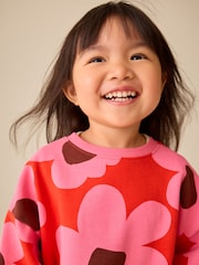Red/ Pink Flower Sweatshirt and Legging Set (3mths-7yrs) - Image 4 of 4