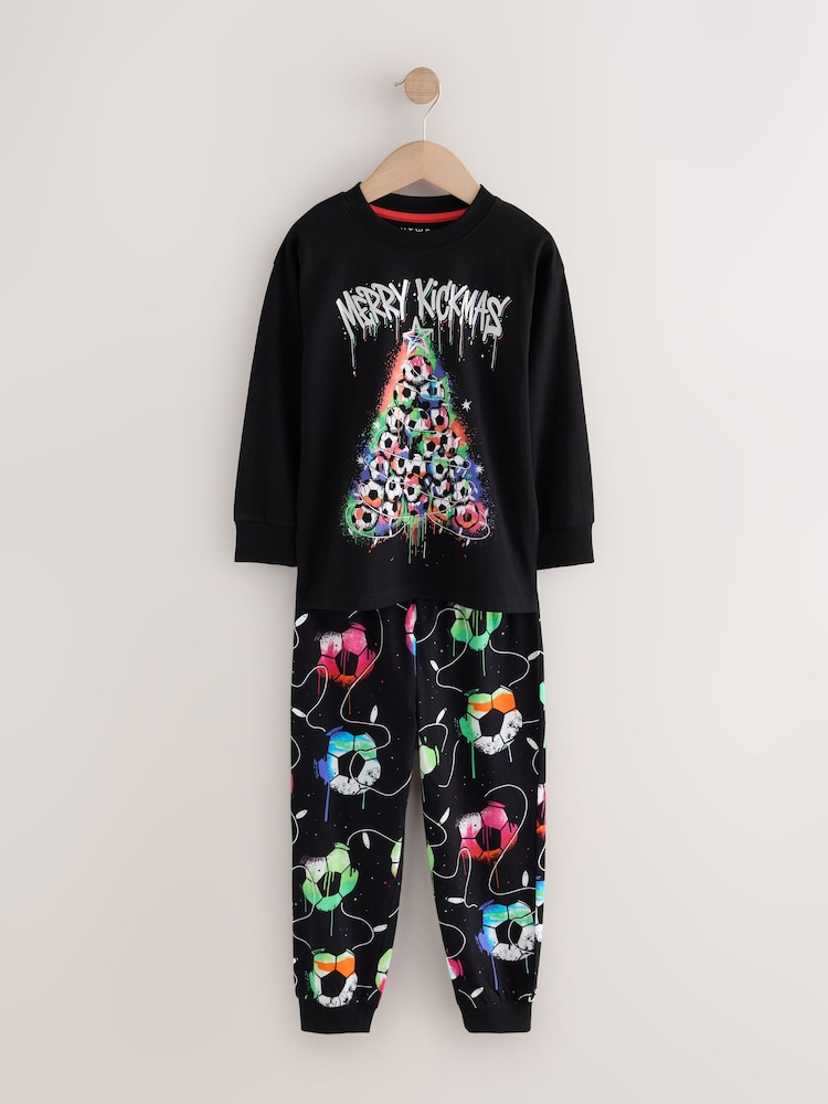 Futebol multicolorido preto - Christmas Pyjamas Set (3-16yrs) - Imagem 1 de 4 Futebol multicolorido preto - Christmas Pyjamas Set (3-16yrs) - Imagem 1 de 4