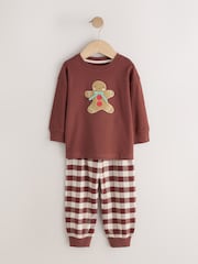 Gingerbread Check Christmas Pyjamas (9mths-12yrs) - Image 1 of 5