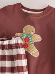 Gingerbread Check Christmas Pyjamas (9mths-12yrs) - Image 3 of 5